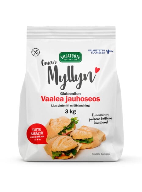 Vaalea gluteeniton jauhoseos 3 kg pussi